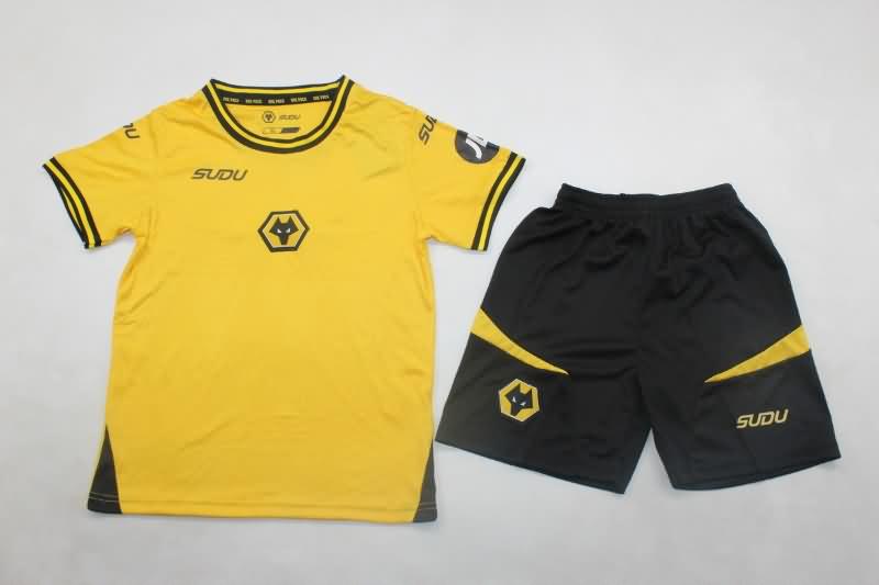 24/25 Wolves Home Kids Soccer Jersey And Shorts