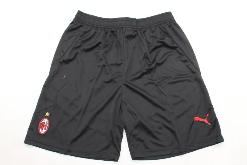 Thailand Quality(AAA) 24/25 AC Milan Home Black Soccer Shorts