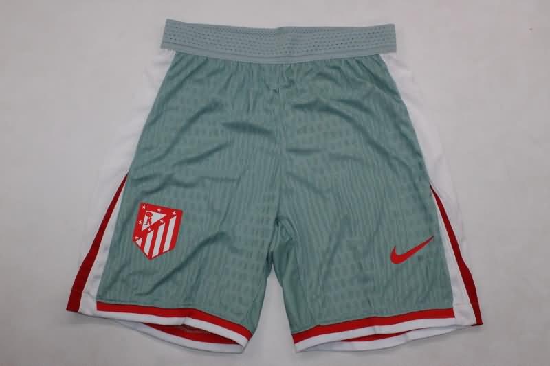 Thailand Quality(AAA) 24/25 Atletico Madrid Away Soccer Shorts (Player)