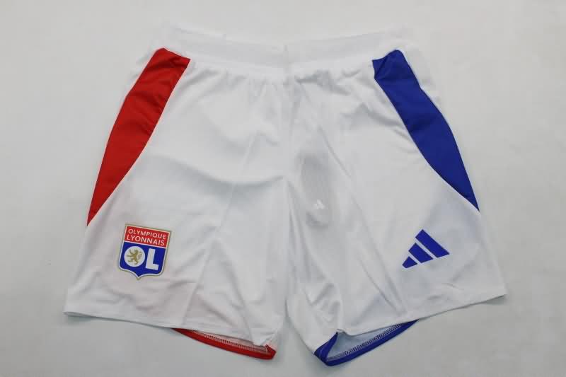 Thailand Quality(AAA) 24/25 Lyon Home Soccer Shorts (Player)