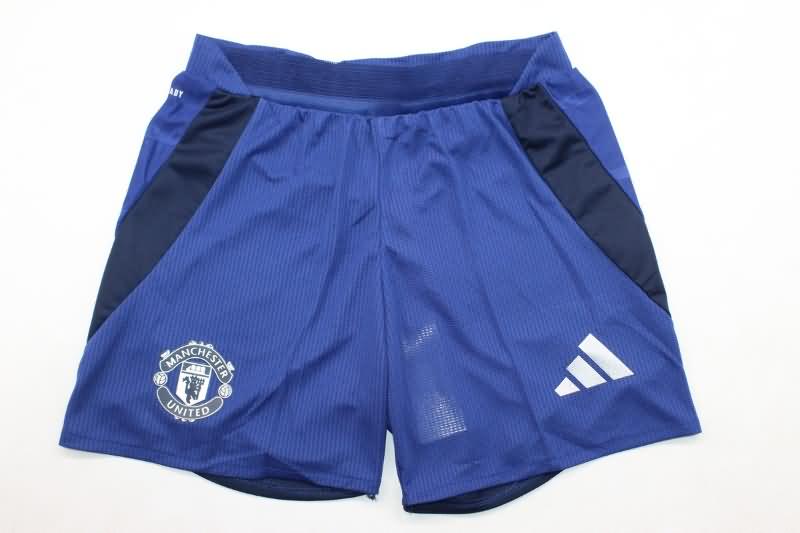 Thailand Quality(AAA) 24/25 Manchester United Away Soccer Shorts (Player)