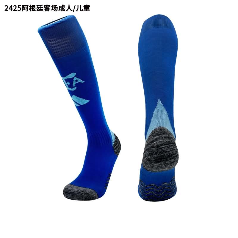 Thailand Quality(AAA) 2024 Argentina Away Soccer Socks