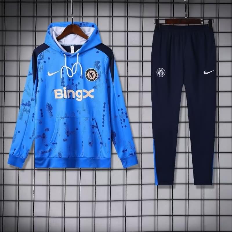 Thailand Quality(AAA) 24/25 Chelsea Blue Soccer Tracksuit 04