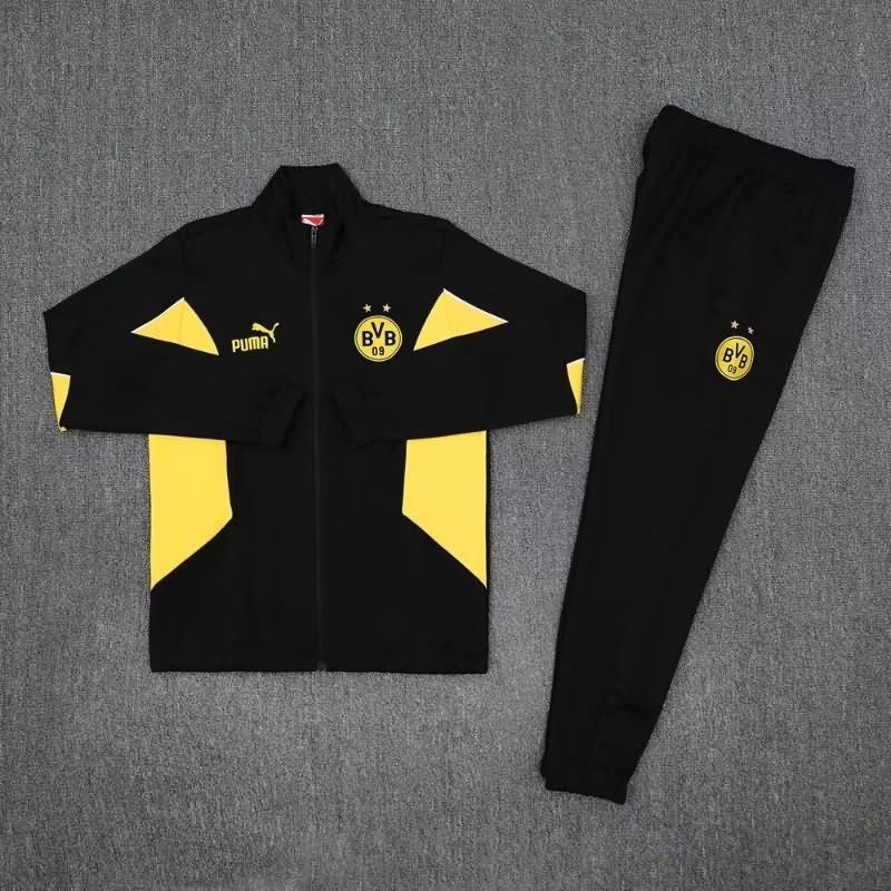 Thailand Quality(AAA) 24/25 Dortmund Black Soccer Tracksuit 04