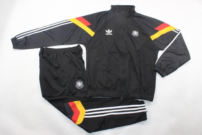 Thailand Quality(AAA) 2024 Germany Black Soccer Tracksuit 04
