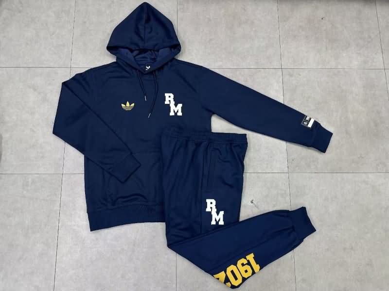 Thailand Quality(AAA) 24/25 Real Madrid Dark Blue Soccer Tracksuit 09