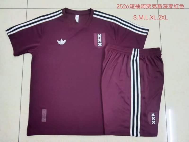 Thailand Quality(AAA) 24/25 Ajax Red Soccer Training Sets