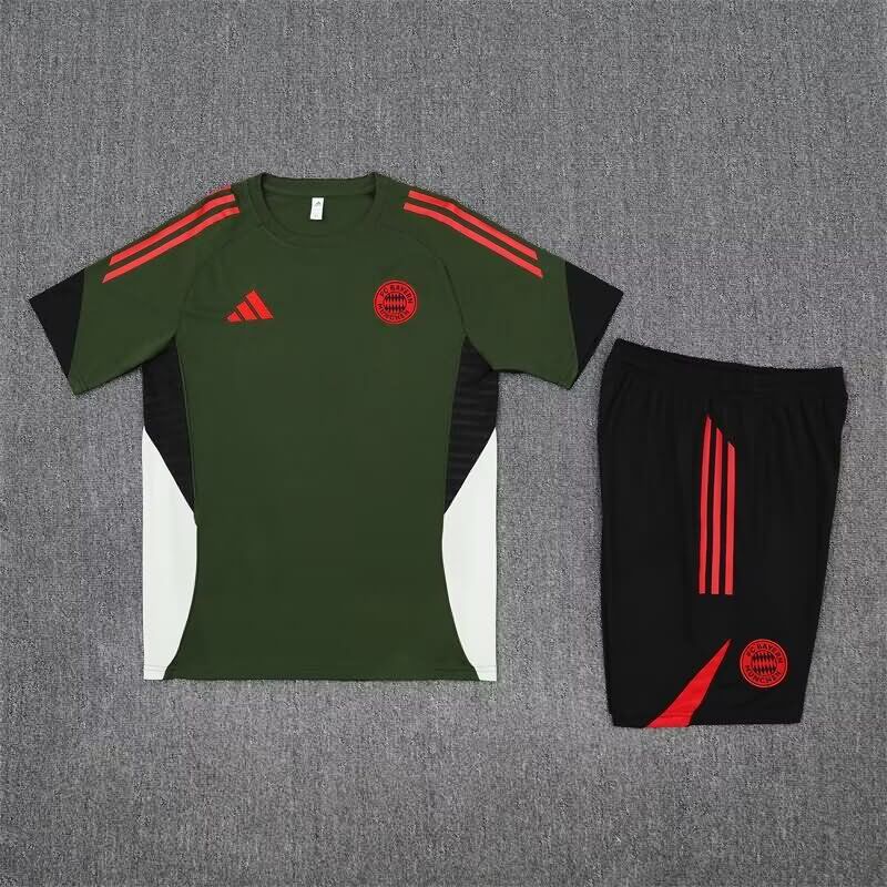 Thailand Quality(AAA) 24/25 Bayern Munich Dark Green Soccer Training Sets