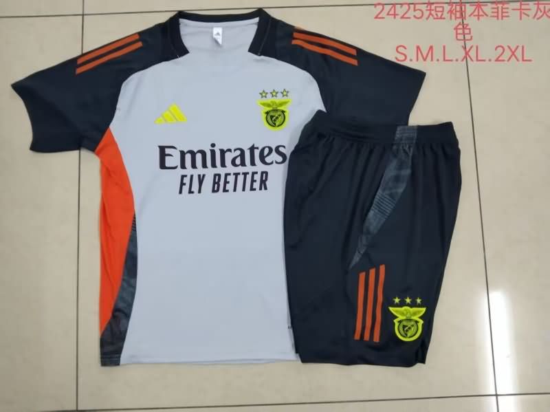 Thailand Quality(AAA) 24/25 Benfica Grey Soccer Training Sets