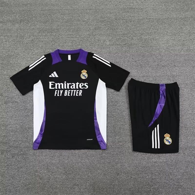 Thailand Quality(AAA) 24/25 Real Madrid Black Soccer Training Sets