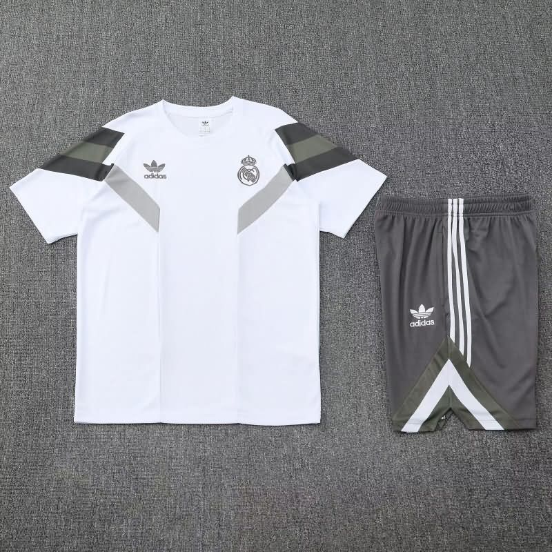 Thailand Quality(AAA) 24/25 Real Madrid White Soccer Training Sets 10