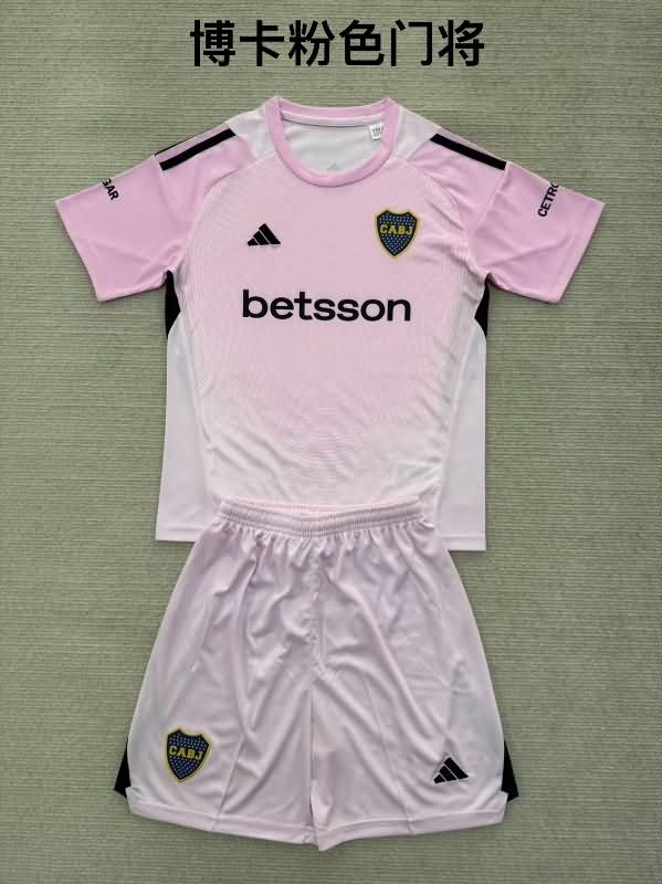 25/26 Boca Juniors Goalkeeper Pink Soccer Jersey