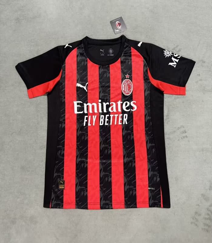 Thailand Quality(AAA) 25/26 AC Milan Home Soccer Jersey Leaked