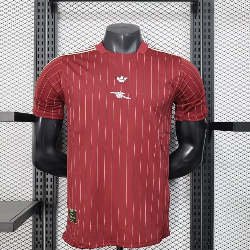 Thailand Quality(AAA) 25/26 Arsenal Red Soccer Jersey(Player)