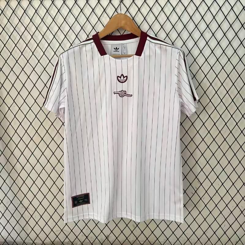 Thailand Quality(AAA) 25/26 Arsenal White Soccer Jersey