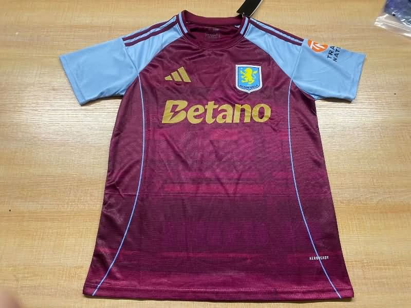 Thailand Quality(AAA) 25/26 Aston Villa Home Soccer Jersey Leaked