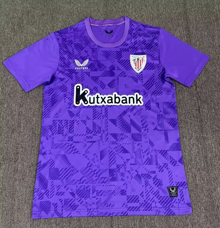 Thailand Quality(AAA) 25/26 Athletic Bilbao Goalkeeper Purple Soccer Jersey