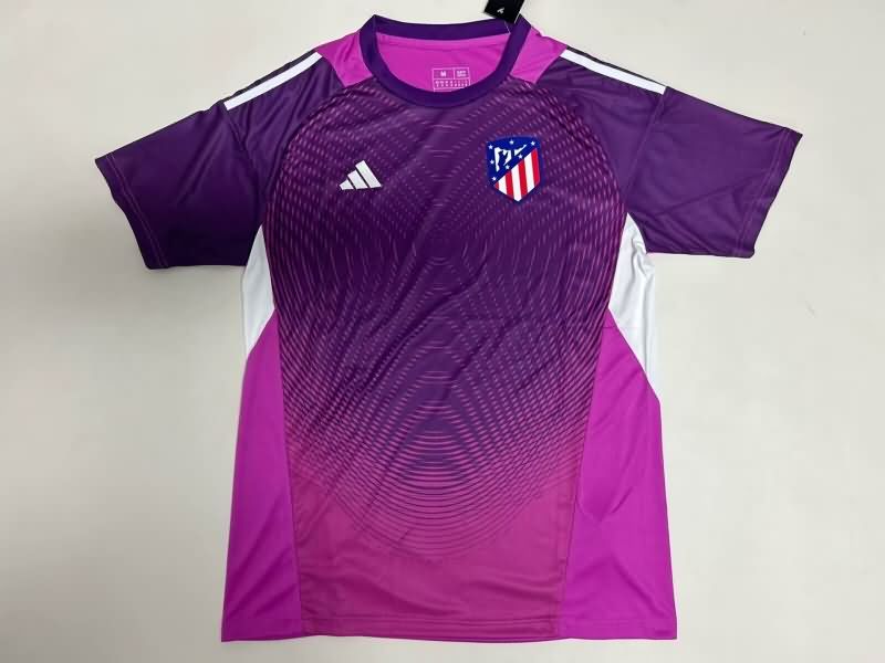 Thailand Quality(AAA) 25/26 Atletico Madrid Goalkeeper Purple Soccer Jersey