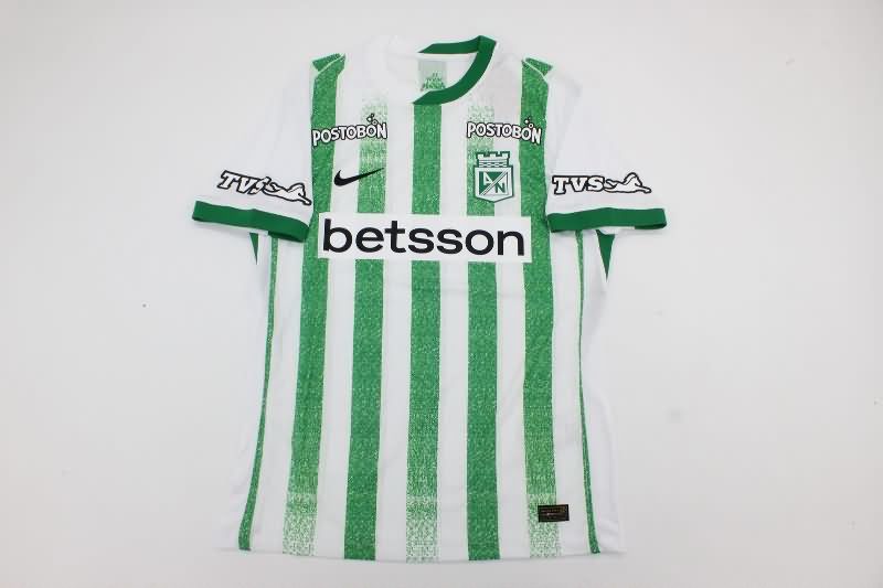 Thailand Quality(AAA) 2025 Atletico Nacional Home Soccer Jersey (Player)