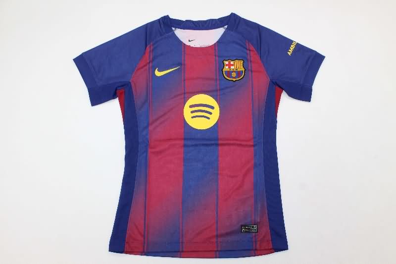 Thailand Quality(AAA) 25/26 Barcelona Home Women Soccer Jersey