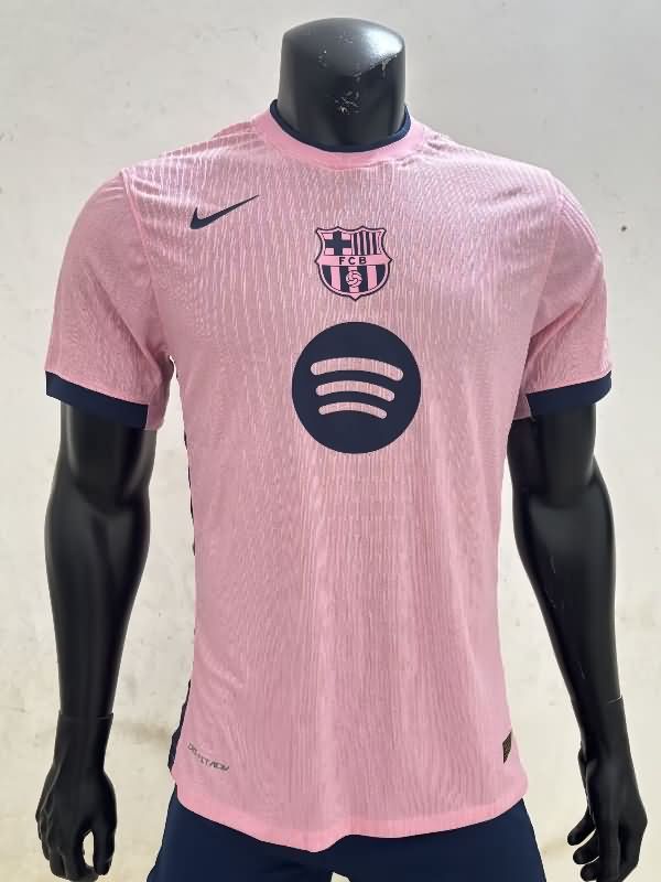 Thailand Quality(AAA) 25/26 Barcelona Pink Soccer Jersey (Player)