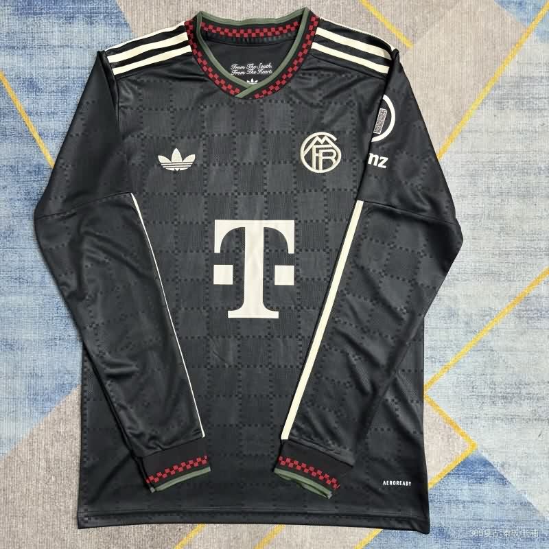 Thailand Quality(AAA) 25/26 Bayern Munich Third Long Sleeve Soccer Jersey