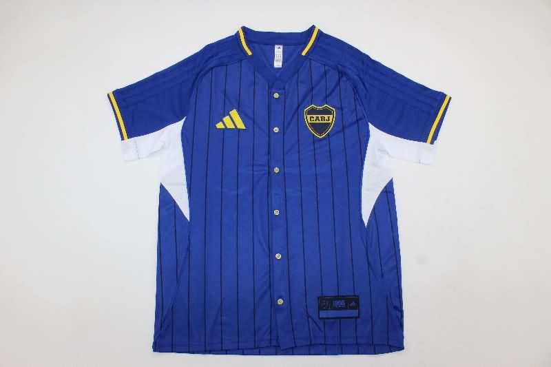 Thailand Quality(AAA) 2025 Boca Juniors Travel Blue Soccer Jersey