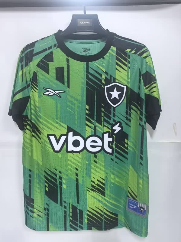 Thailand Quality(AAA) 2025 Botafogo Goalkeeper Green Soccer Jersey 02