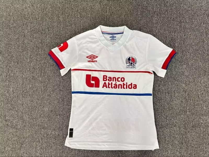 Thailand Quality(AAA) 2025 CD Olimpia Home Women Soccer Jersey