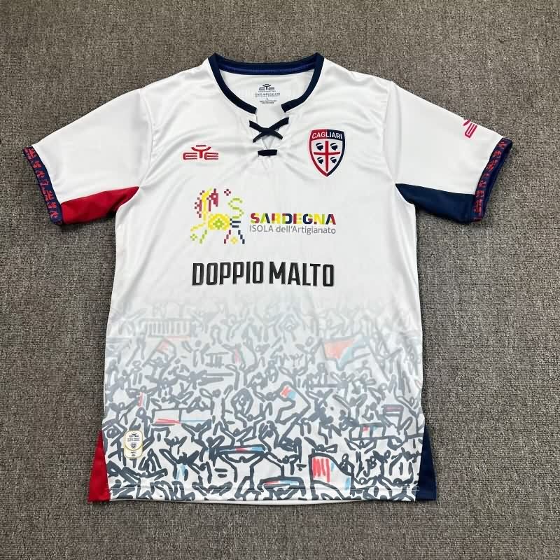 Thailand Quality(AAA) 25/26 Cagliari Away Soccer Jersey