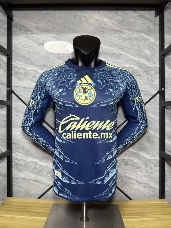 Thailand Quality(AAA) 25/26 Club America Away Long Sleeve Soccer Jersey (Player)