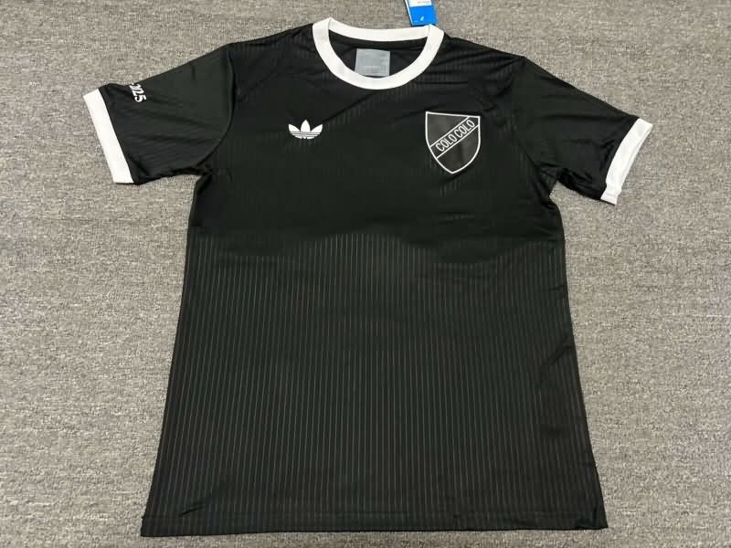 Thailand Quality(AAA) 100th Colo Colo Anniversary Black Soccer Jersey