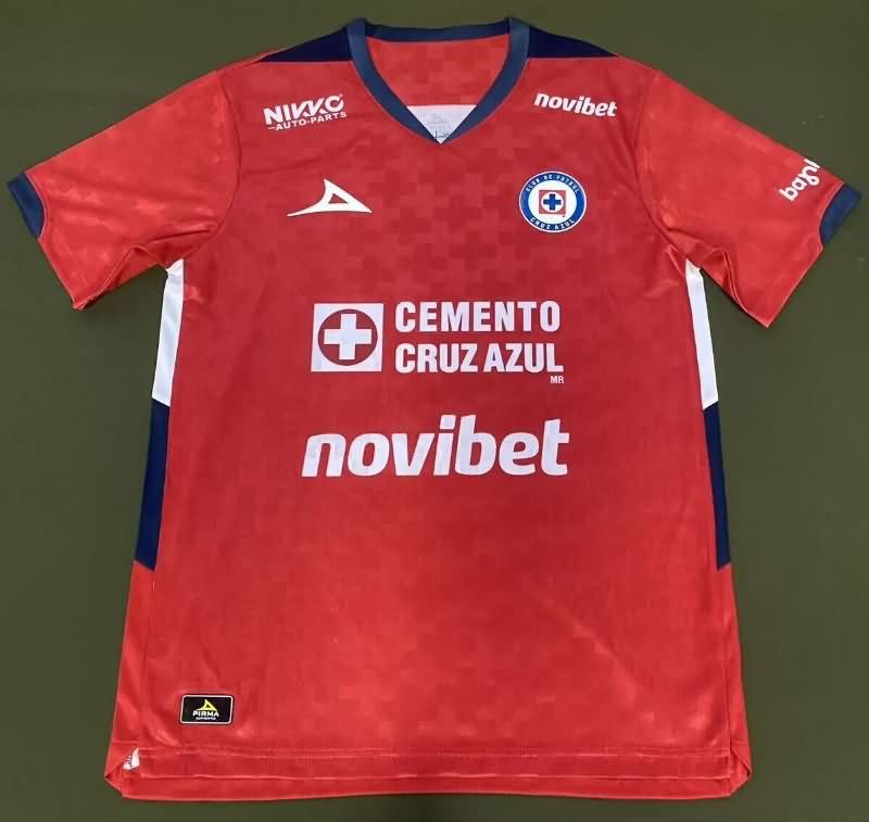 Thailand Quality(AAA) 25/26 Cruz Azul Goalkeeper Red Soccer Jersey (Player)