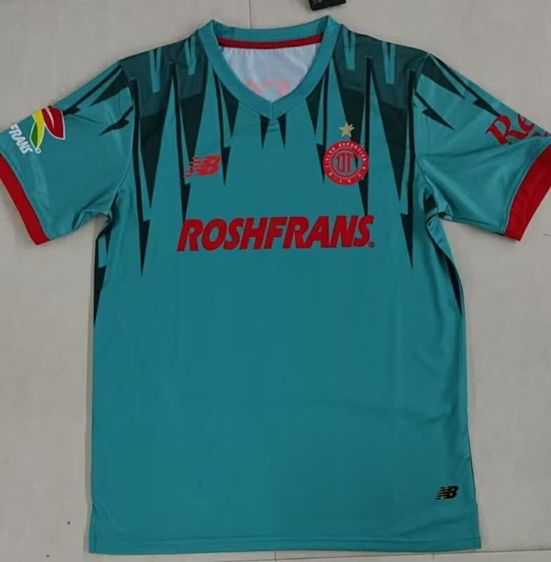 Thailand Quality(AAA) 25/26 Deportivo Toluca Goalkeeper Green Soccer Jersey (Player)