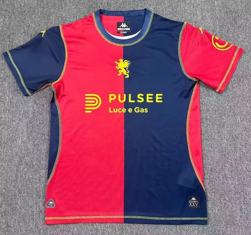 Thailand Quality(AAA) 25/26 Genoa Fourth Soccer Jersey