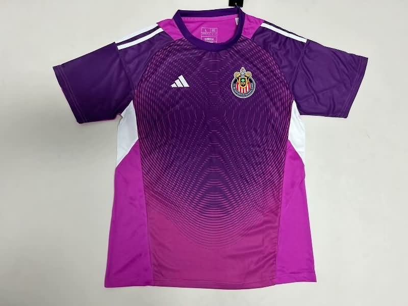 Thailand Quality(AAA) 25/26 Guadalajara Goakeeper Purple Soccer Jersey