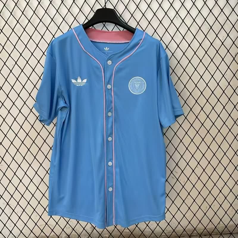 Thailand Quality(AAA) 2025 Inter Miami Blue Baseball Jersey