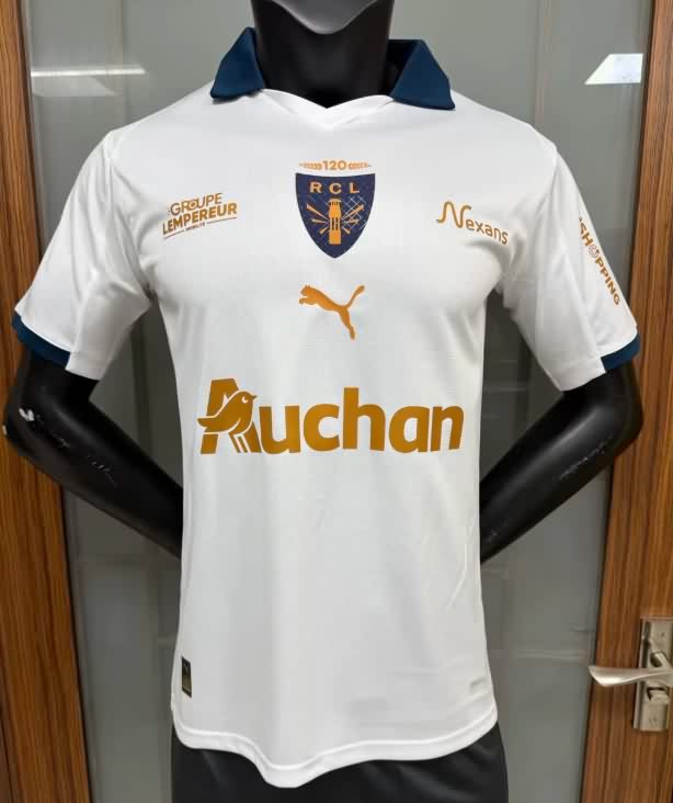 Thailand Quality(AAA) 25/26 Lens Goalkeeper White Soccer Jersey