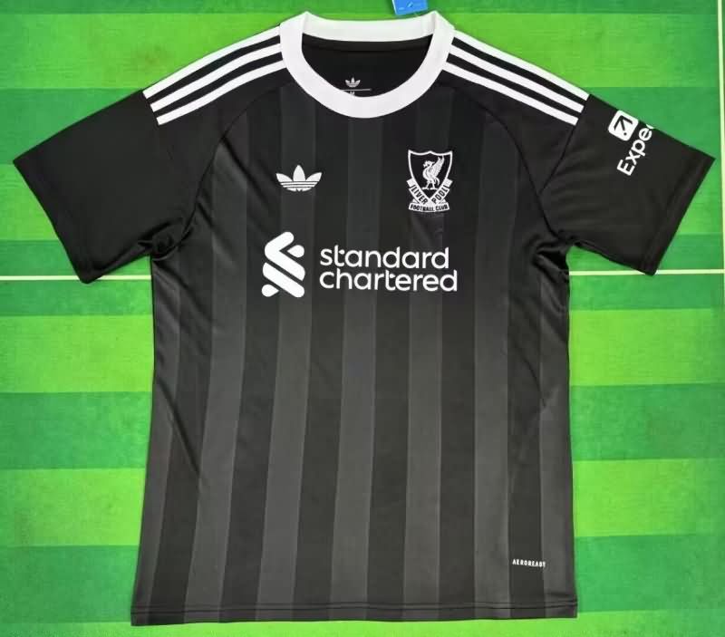 Thailand Quality(AAA) 25/26 Liverpool Goalkeeper Black Soccer Jersey Leaked