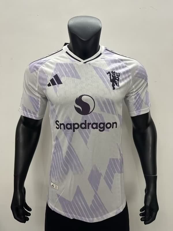 Thailand Quality(AAA) 25/26 Manchester United Away Soccer Jersey (Player)