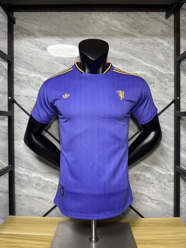 Thailand Quality(AAA) 25/26 Manchester United Purple Soccer Jersey(Player)
