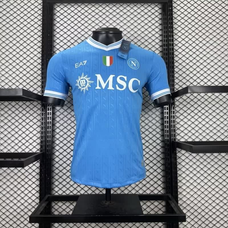 Thailand Quality(AAA) 25/26 Napoli UCL Home Soccer Jersey (Player)