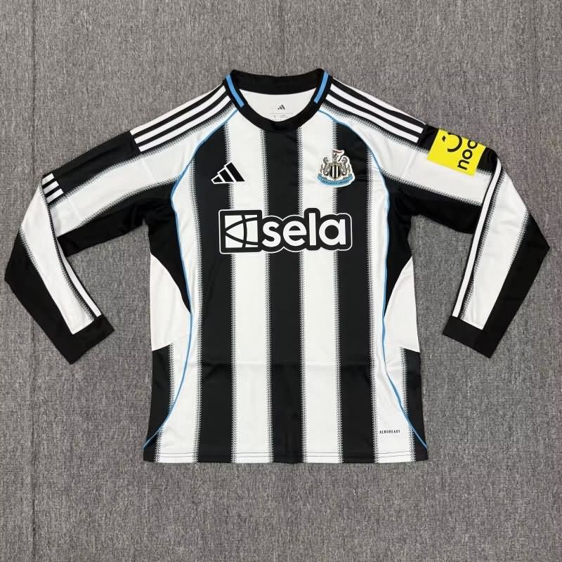 Thailand Quality(AAA) 25/26 Newcastle United Home Long Sleeve Soccer Jersey