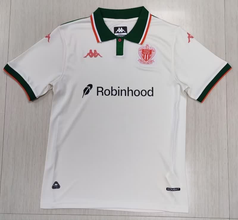 Thailand Quality(AAA) 25/26 OGC Nice Away Soccer Jersey