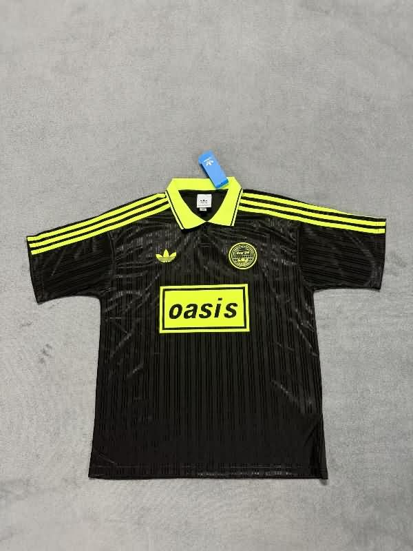 Thailand Quality(AAA) 2025 Oasis Black Soccer Jersey 02