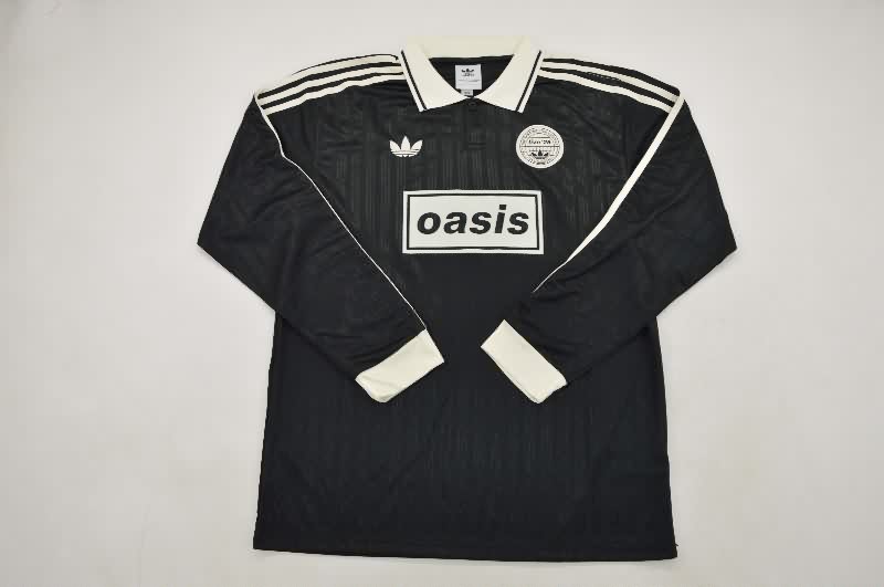 Thailand Quality(AAA) 2025 Oasis Black Long Sleeve Soccer Jersey