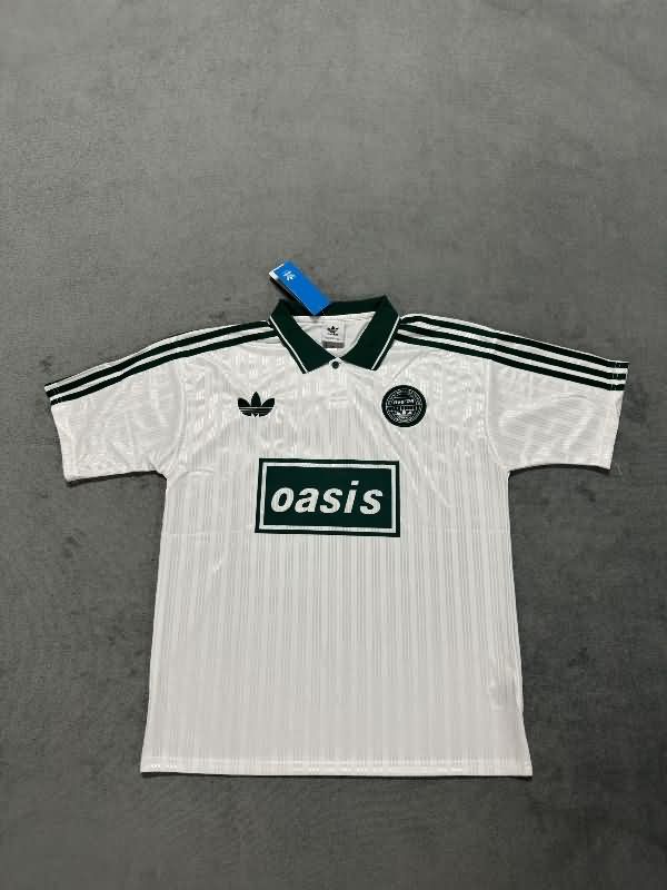 Thailand Quality(AAA) 2025 Oasis White Soccer Jersey