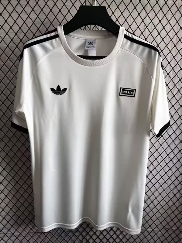 Thailand Quality(AAA) 2025 Oasis White Soccer Jersey 04