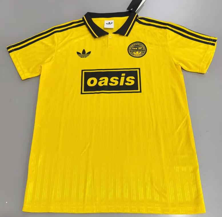 Thailand Quality(AAA) 2025 Oasis Yellow Soccer Jersey