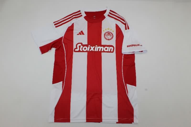Thailand Quality(AAA) 25/26 Olympiacos Home Soccer Jersey